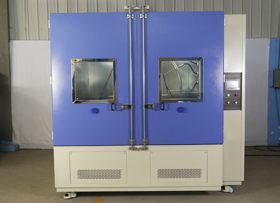 رذاذ الماء التلقائي اختبار الغرفة غرفة اختبار المطر 14L - 16L / Min معدل تدفق المياه